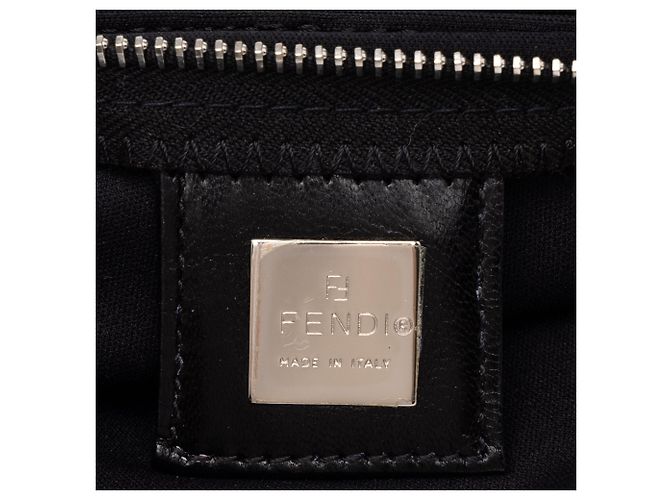 Borsa a Tracolla Baguette Fendi in Jersey Nero - vista 5