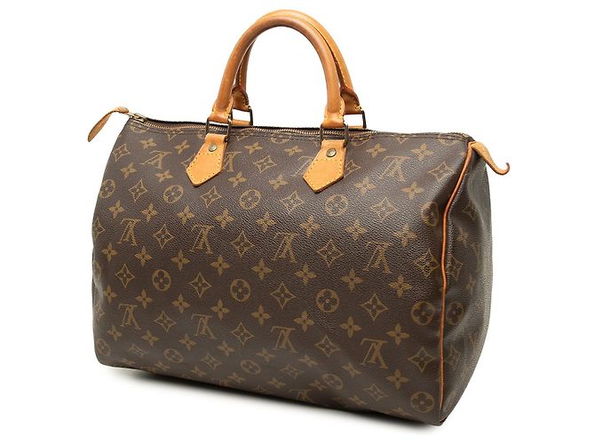Louis Vuitton Brown Monogram Speedy 35 Marron - vue 2