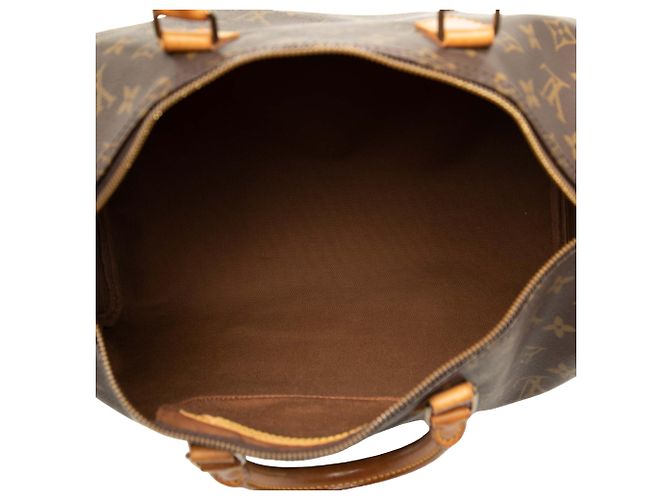 Louis Vuitton Brown Monogram Speedy 35 Marron - vue 4