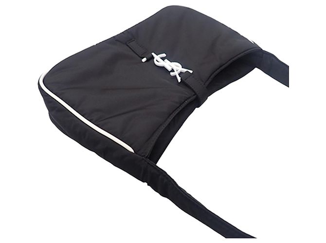 Autre Marque Saint Laurent Black Econyl Nylon Le 5 a 7 Nero - vista 10