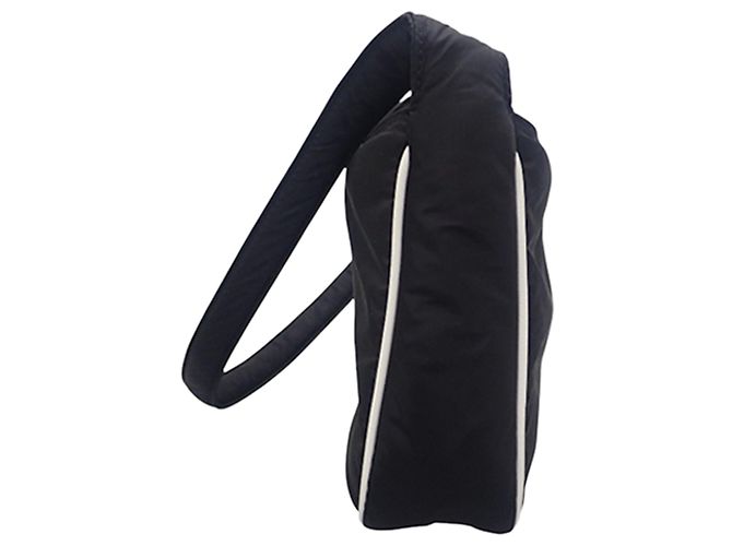 Autre Marque Saint Laurent Black Econyl Nylon Le 5 a 7 Nero - vista 3