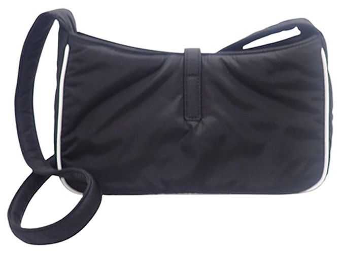 Autre Marque Saint Laurent Black Econyl Nylon Le 5 a 7 Nero - vista 4