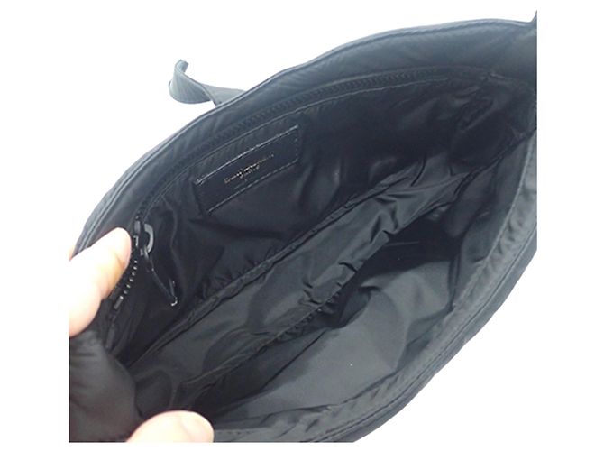 Autre Marque Saint Laurent Black Econyl Nylon Le 5 a 7 Nero - vista 5