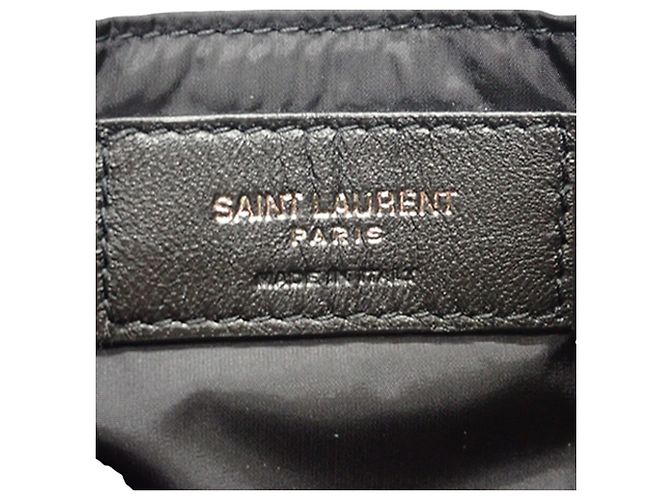 Autre Marque Saint Laurent Black Econyl Nylon Le 5 a 7 Nero - vista 6