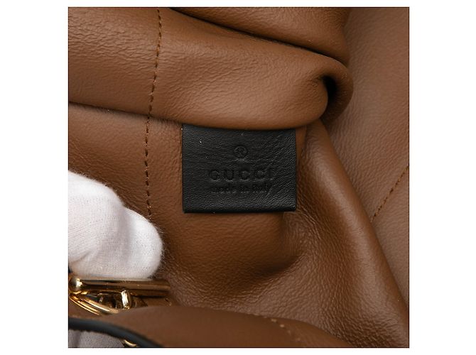 Gucci Rajah Großer Tote aus braunem Wildleder mit Web - Ansicht 5