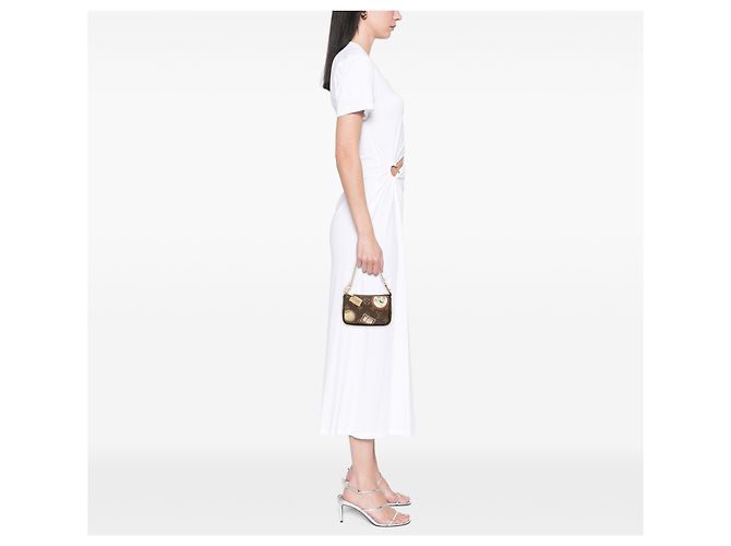 Louis Vuitton Brown Monogram Trunks and Bags Patch Mini Pochette Accessoires Marrom - vista 6