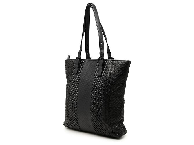 Borsa Tote Bottega Veneta Black Nappa Intreccio Imperatore - vista 2