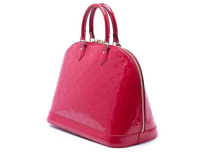 Louis Vuitton Red Monogram Vernis Alma GM Roja - vista 2