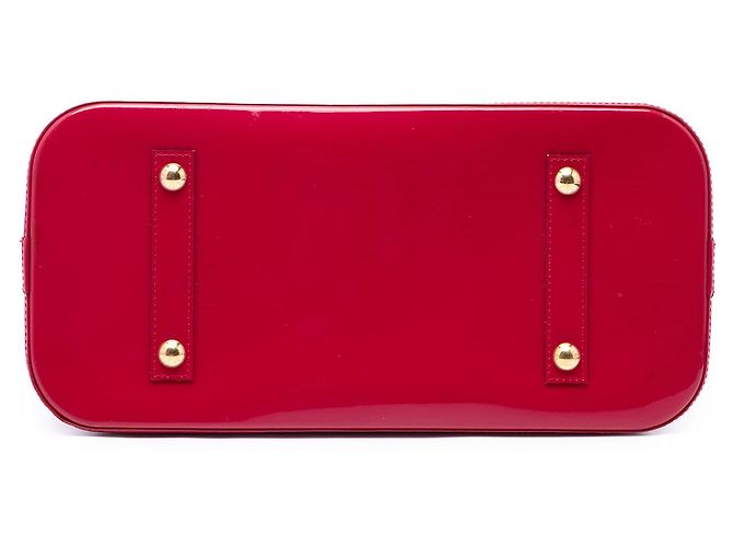 Louis Vuitton Red Monogram Vernis Alma GM Roja - vista 3