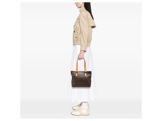 Louis Vuitton Brown Monogram Cabas Piano Marrom - vista 6
