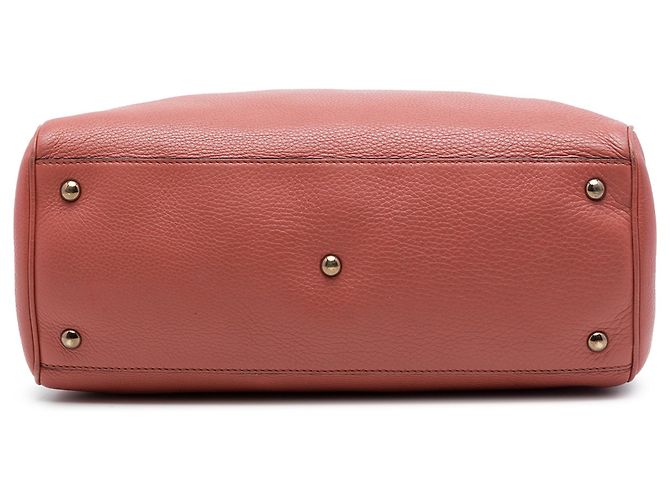 Bolsa Gucci Bamboo Shopper Medium em couro de bezerro rosa - vista 3