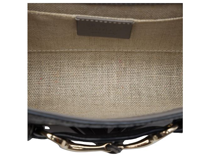 Gucci Mini Microguccissima Emily Crossbody Gris Castaño - vista 4