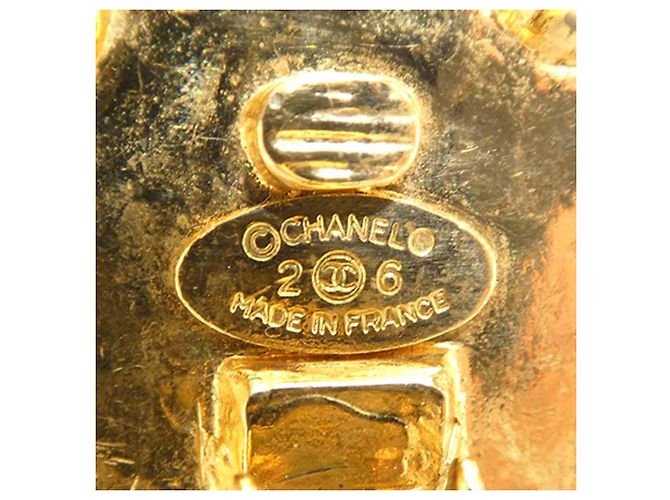Orecchini a clip rotondi placcati oro Chanel Gold CC D'oro - vista 7