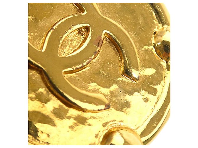 Orecchini a clip rotondi placcati oro Chanel Gold CC D'oro - vista 8