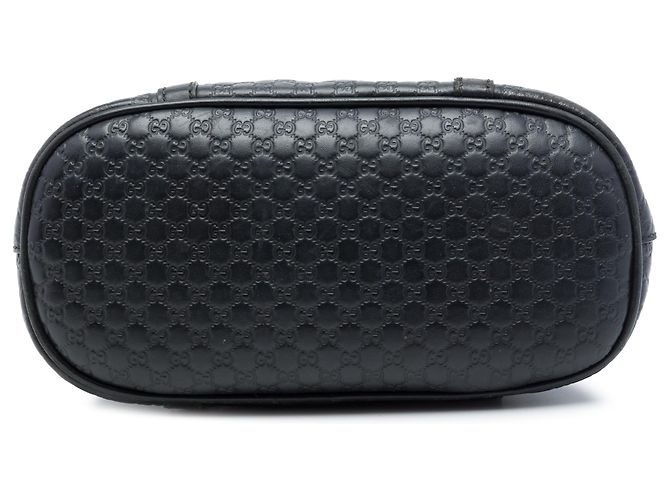 Sac à main Dome Mini Microguccissima Gucci Noir - vue 3