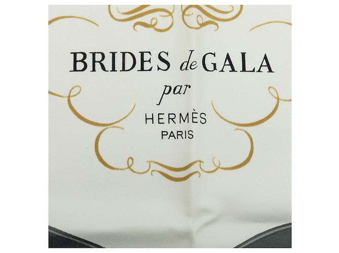 Hermès White Brides de Gala Seidentuch 90 - Ansicht 3