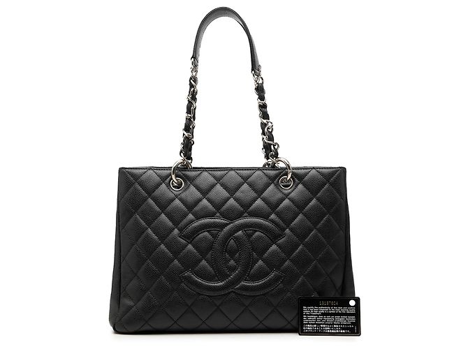 Chanel Black Caviar Grand Shopping Tote Schwarz - Ansicht 7