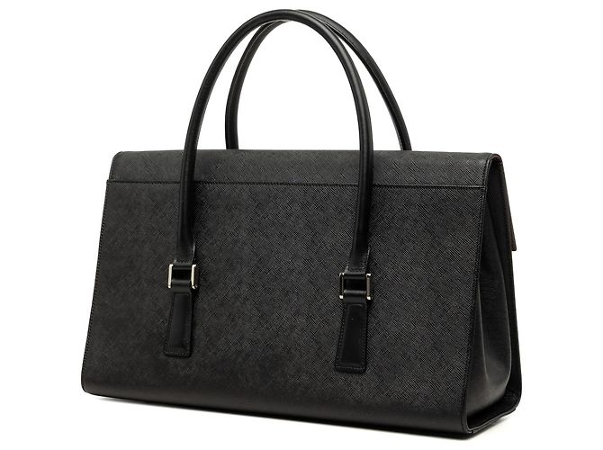 Borsa a mano Burberry in pelle nera Nero - vista 2
