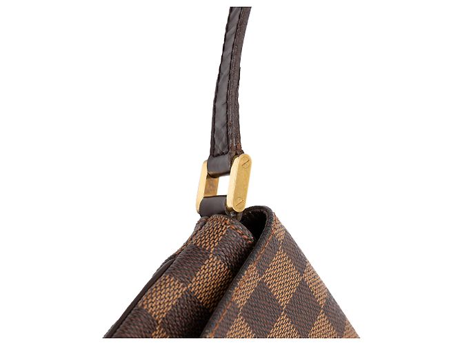 Louis Vuitton Brown Damier Ebene Musette Tango Long Strap Castaño - vista 8