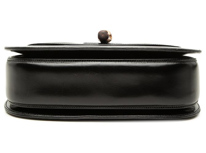 Gucci Black Calfskin Bamboo Night Negro - vista 3