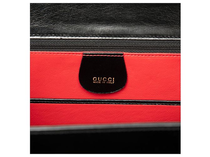 Gucci Black Calfskin Bamboo Night Negro - vista 5