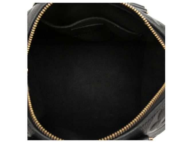 Louis Vuitton Black Monogram Giant Empreinte Speedy Bandouliere 20 Nero - vista 4