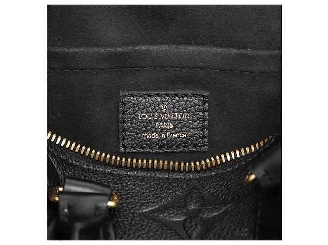 Louis Vuitton Black Monogram Giant Empreinte Speedy Bandouliere 20 Nero - vista 5