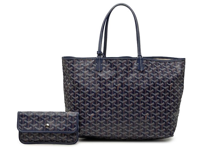 Goyard Blue Goyardine Saint Louis PM Azul Azul escuro - vista 7