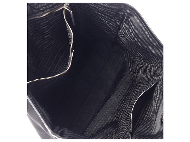 Tote Sac cabas Prada en Tessuto noir - vue 3