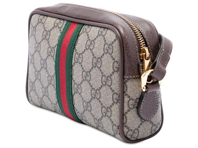 Gucci Mini GG Supreme Web Ophidia Crossbody Beige - Ansicht 2