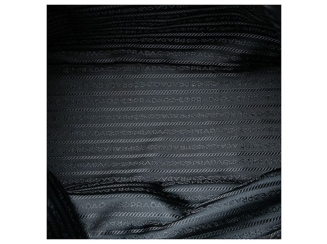 Bolso Tote Prada de Tessuto con ribetes de Saffiano negro - vista 4