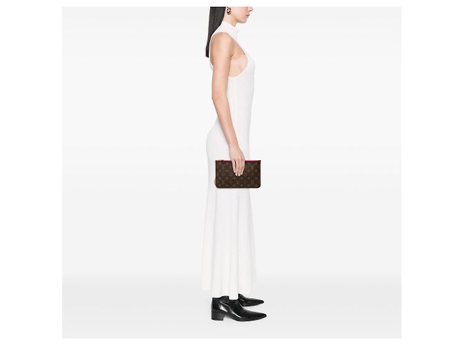 Bolsa Louis Vuitton Brown Monogram Neverfull MM Marrom - vista 10