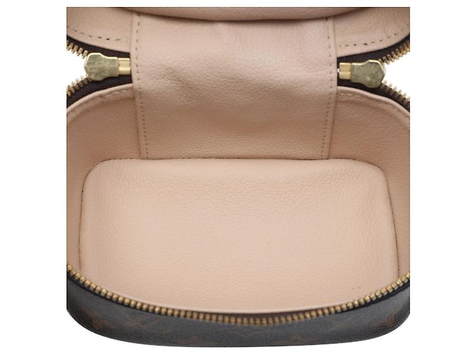 Louis Vuitton Brown Monogram Nice Nano Vanity Case Marrone - vista 4