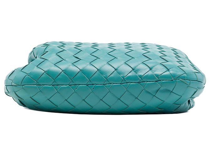 Bottega Veneta Mini Jodie in Nappa Intrecciato Blu Turchese - vista 3