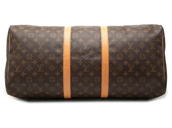 Louis Vuitton Brown Monogram Keepall 55 Castaño - vista 3