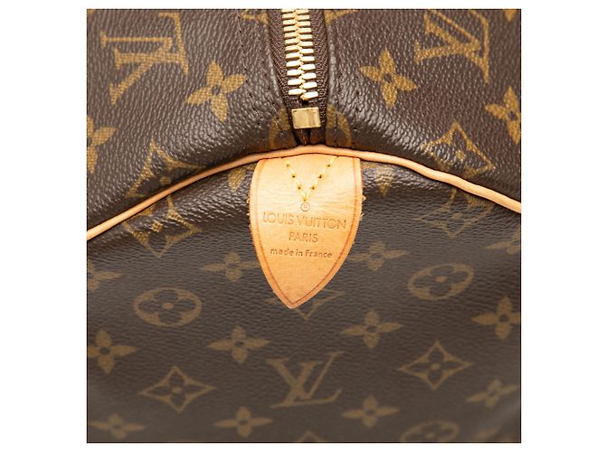 Louis Vuitton Brown Monogram Keepall 55 Castaño - vista 5