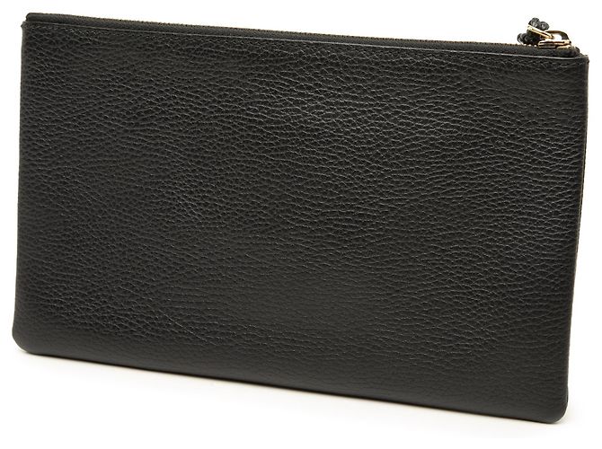 Bamboo Clutch Gucci de piel de becerro negra con bambú Negro - vista 2