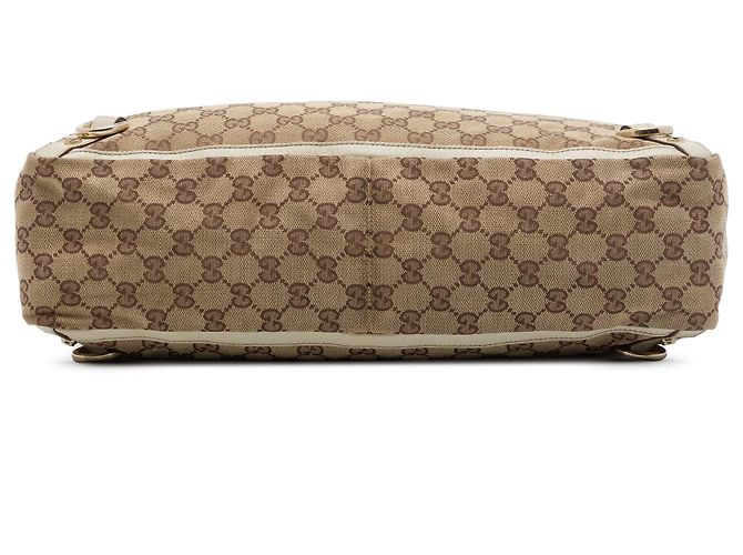 Borsa Tote Gucci Abbey D Ring in tela GG beige - vista 3