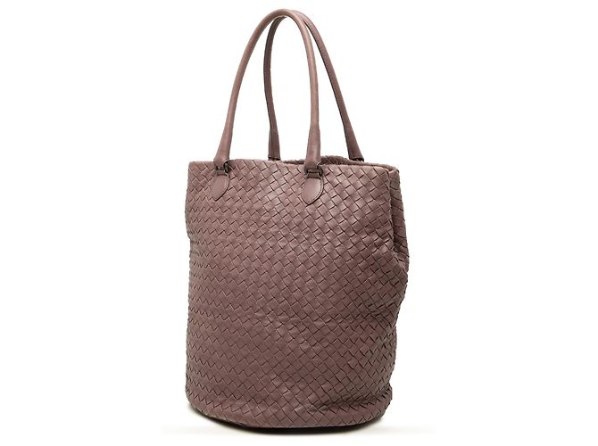 Borsa a secchiello Bottega Veneta in Nappa Intrecciato viola Porpora - vista 2