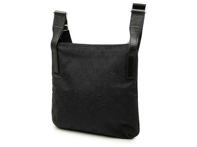 Borsa a tracolla Gucci in tela GG nera Nero - vista 2