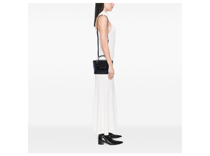 Belt Bag Céline Bolso Cinturón Celine Nano de Piel de Ternera Granulada Negro - vista 6