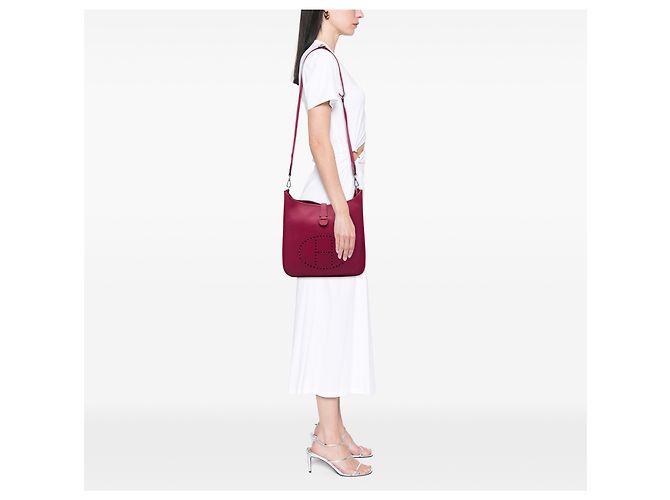 Hermès Purple Clemence Evelyne III 33 Púrpura - vista 5