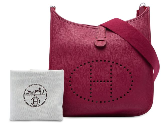 Hermès Purple Clemence Evelyne III 33 Púrpura - vista 6
