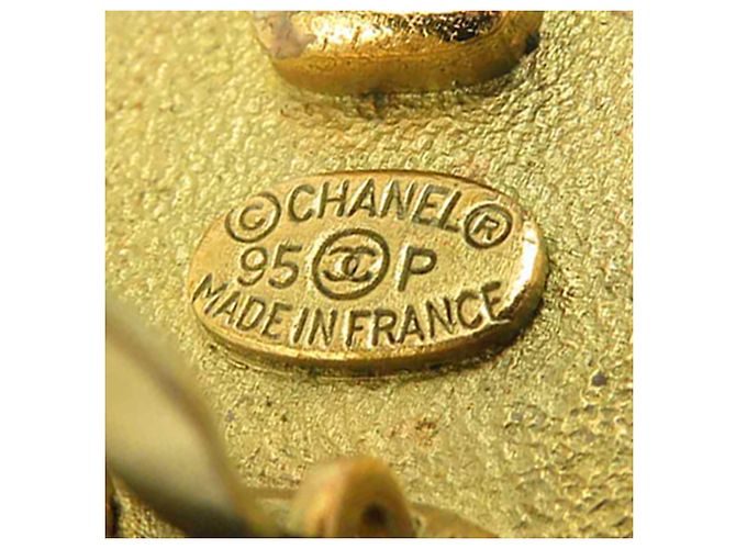 Orecchini a clip rotondi Chanel Black CC placcati oro e smalto Nero - vista 5