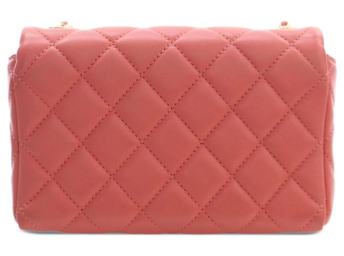 Chanel Pink Mini CC Quilted Lambskin Chain Flap - Ansicht 2