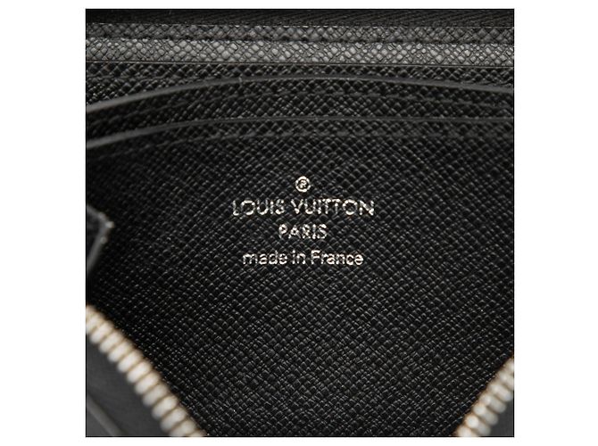 Louis Vuitton Black Damier Graphite Zippy Coin Pouch Nero - vista 5