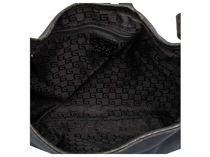 Gucci Bolsa Hobo Jackie em lona preta e bambu Preto - vista 4