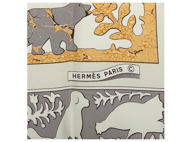 Hermès Beige Early America Seidentuch 90 - Ansicht 5