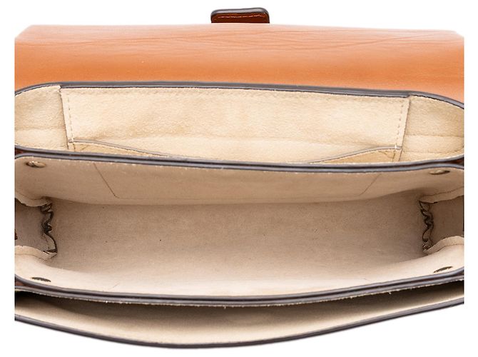Chloé Faye Crossbody Small em camurça e couro de bezerro castanho Marrom - vista 4