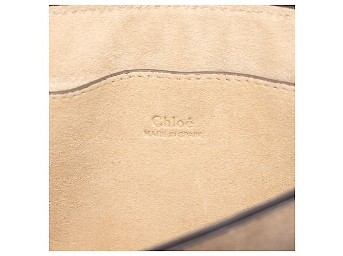 Chloé Faye Crossbody Small em camurça e couro de bezerro castanho Marrom - vista 5